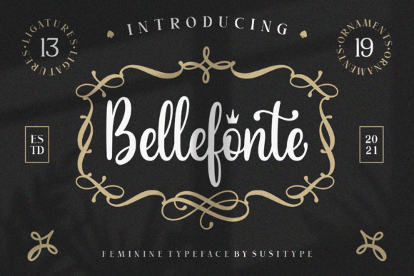 Bellefonte Font: Elegant Script for Creative Projects