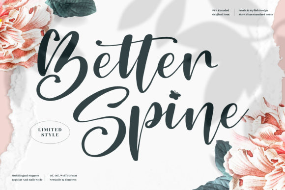 Better Spine Font for Elegant Branding