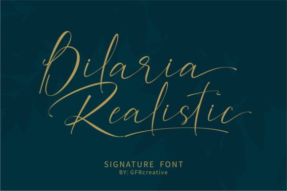Bilaria Realistic: A Delicate Script for Elegant Design