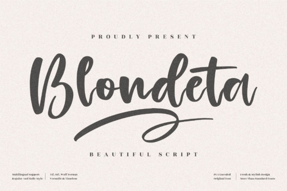 Blondeta: The Playful Script Font for Viral Campaigns
