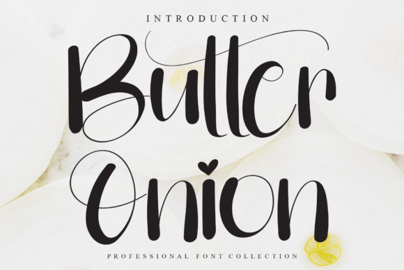Butter Onion: A Delicate Script Font for Editorial Design