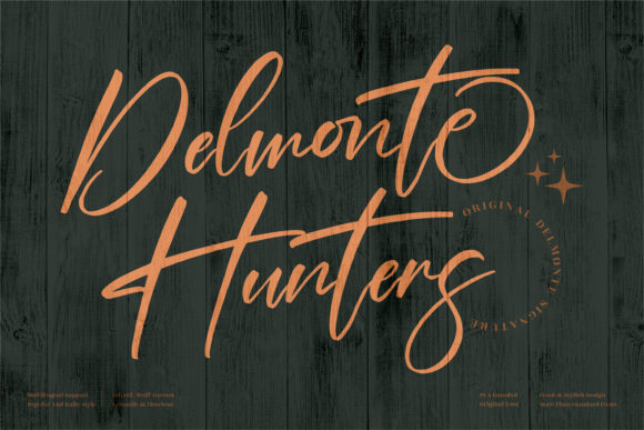 Delmonte Hunters: The Elegant Script Font for Branding