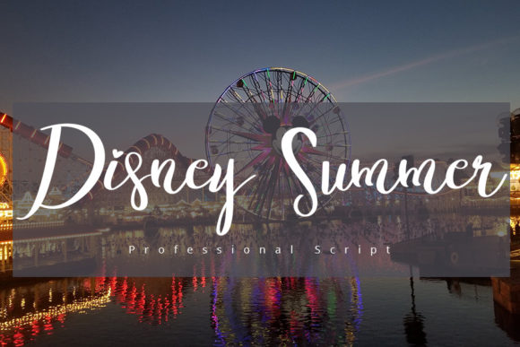 Disney Summer: The Script Font for Vibrant Campaigns