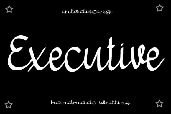Executive Font for Editorial Design