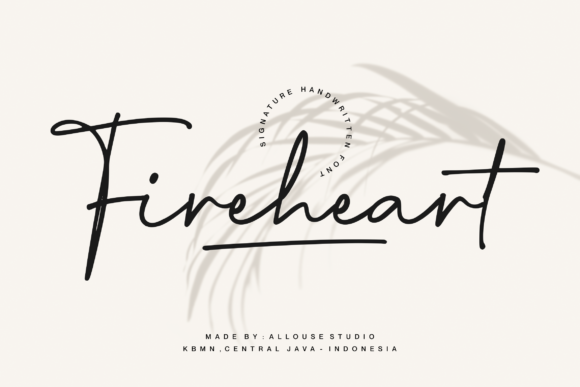 Fireheart: A Playful Script Font for Handmade Brands
