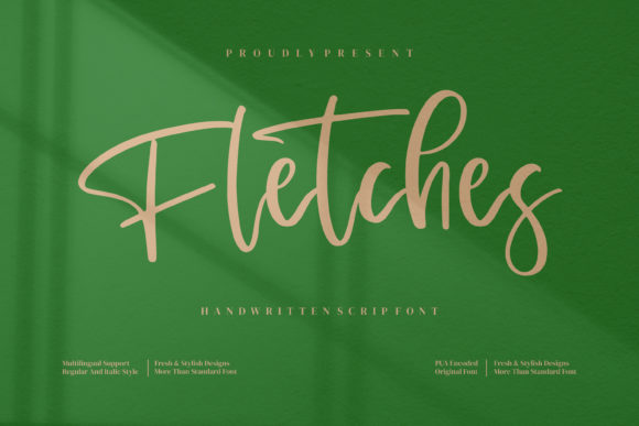 Fletches Font: Elegant Script for Branding