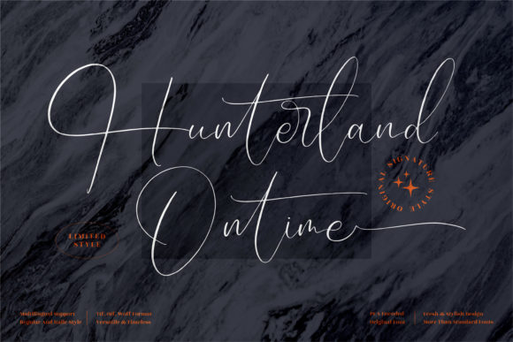 Hunterland Ontime Font Review