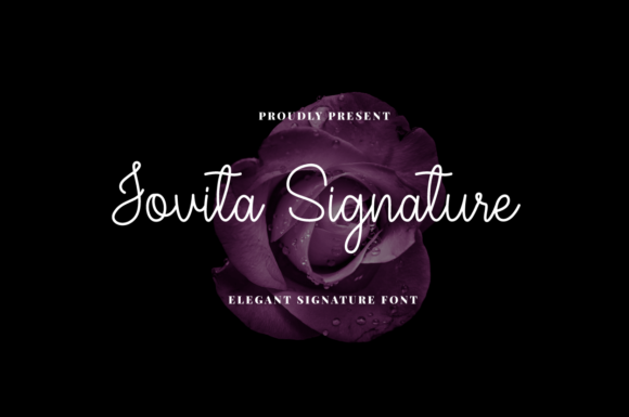 Jovita Signature Font for Elegant Small Business Branding