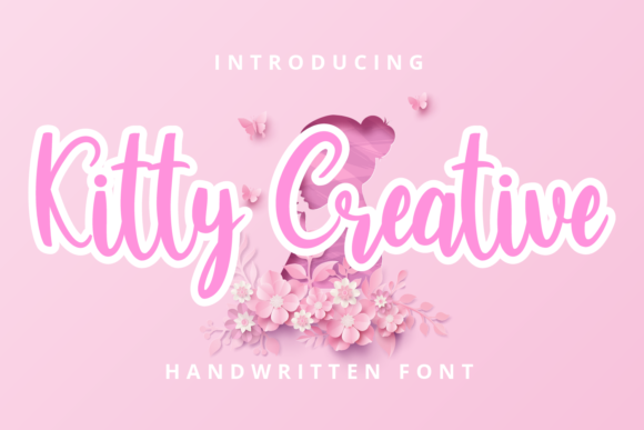 Kitty Creative: A Whimsical Script Font for Elegant Designs