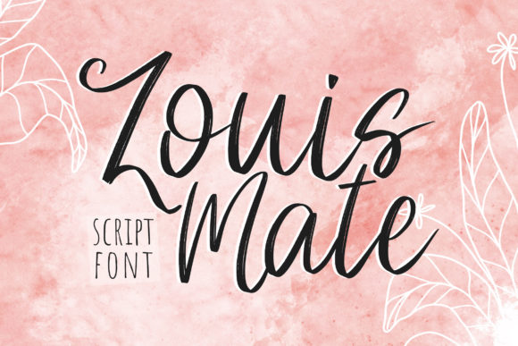 Louis Mate: A Playful Script Font for Editorial Design
