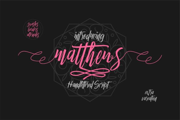 Matthews Script Font for Handmade Brands