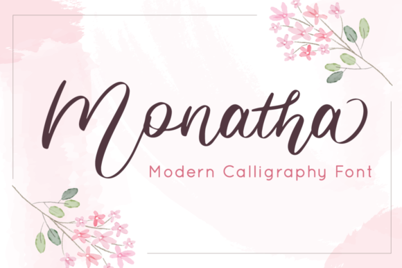 Monatha: A Delicate Script Typeface for Elegant Branding