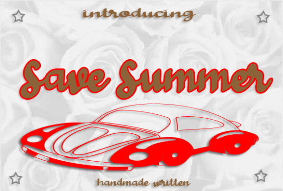 Save Summer Font for Web Design