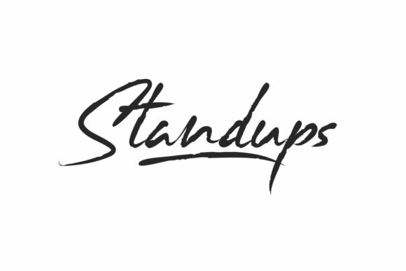 Standups: A Delicate Script Font