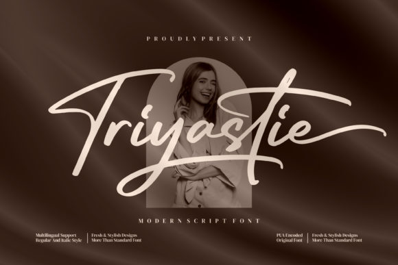 Triyastie: A Playful Script Font for Digital Branding